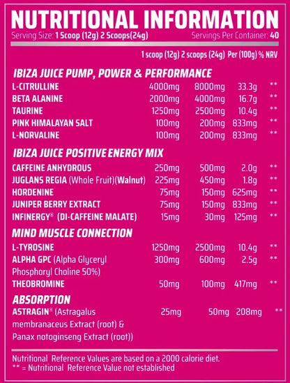 Gorillalpha Ibiza Juice 480g