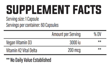 TBJP D3 & K2 60 Capsules