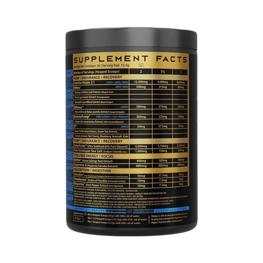 Illegal Nutrition Premium Pump v2 375g