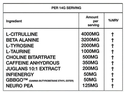 Top G Pre Workout 420g