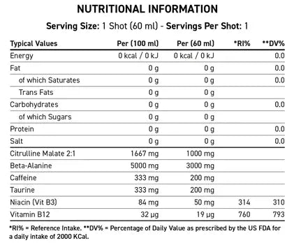 Applied Nutrition ABE Shots 12 x 60ml