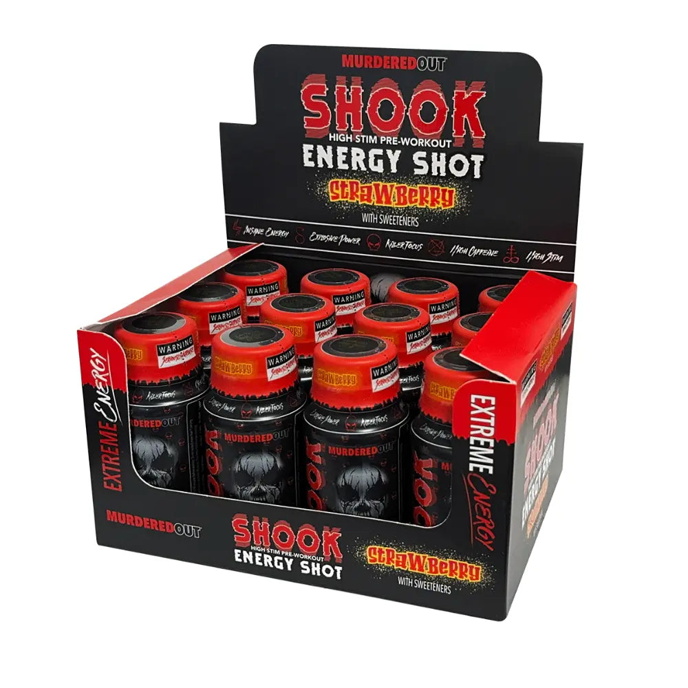 Murdered Out Shook Energy Shots 12 x 60ml