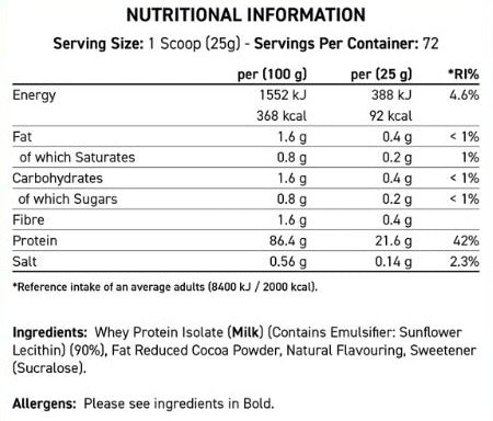 Applied Nutrition ISO-XP Whey Isolate 1kg