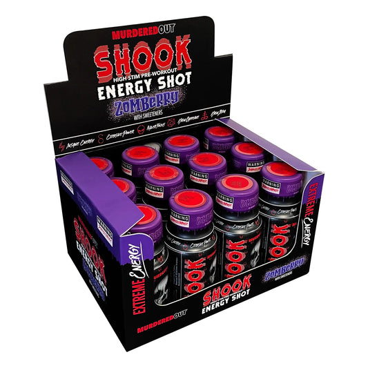 Murdered Out Shook Energy Shots 12 x 60ml